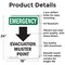 Signmission Evacuation Muster With Symbol, 18 in W x Rectangle, Aluminum OS-2PACK-EM-A-1824-V-10474 - alternate 8